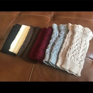New Knit Boot Cuffs - 6 pairs
